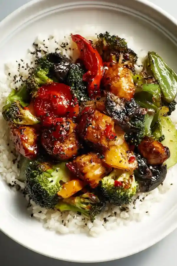Speedy Gochujang Chicken Stir-fry Bowl