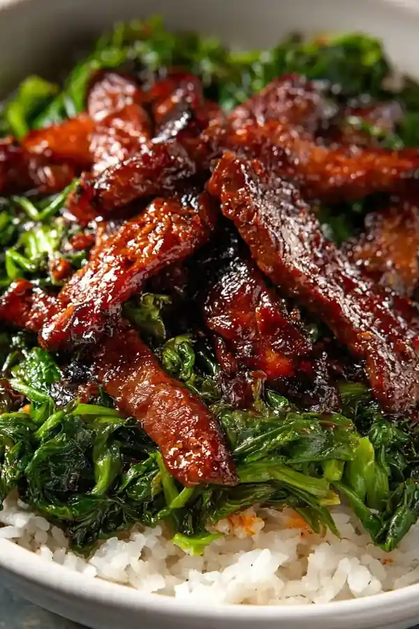 Spicy Beef and Spinach Bowl