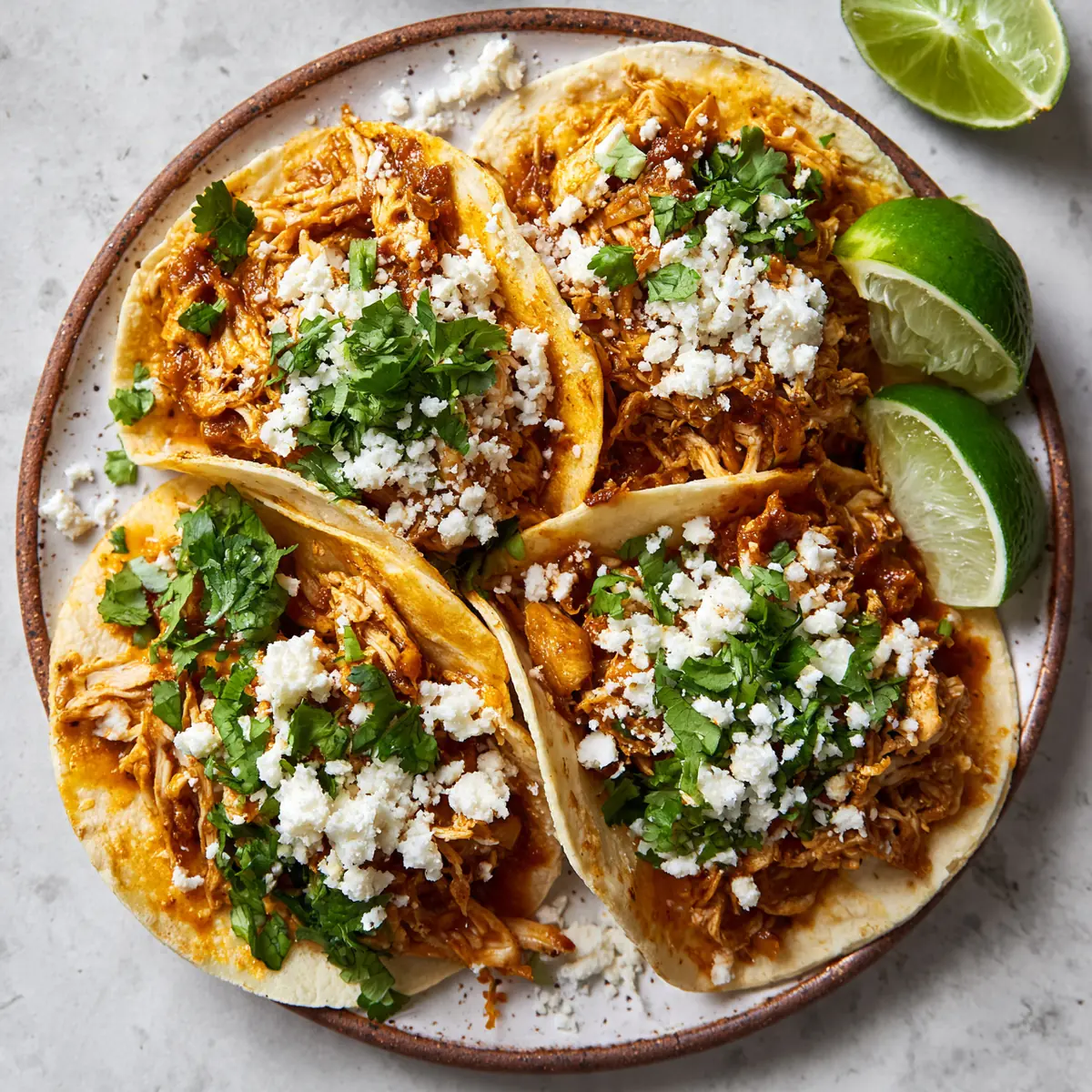 Spicy Chicken Tinga Tacos