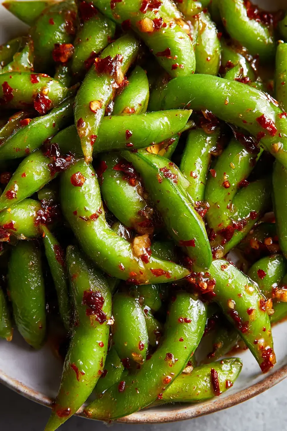 Spicy Chili Garlic Edamame