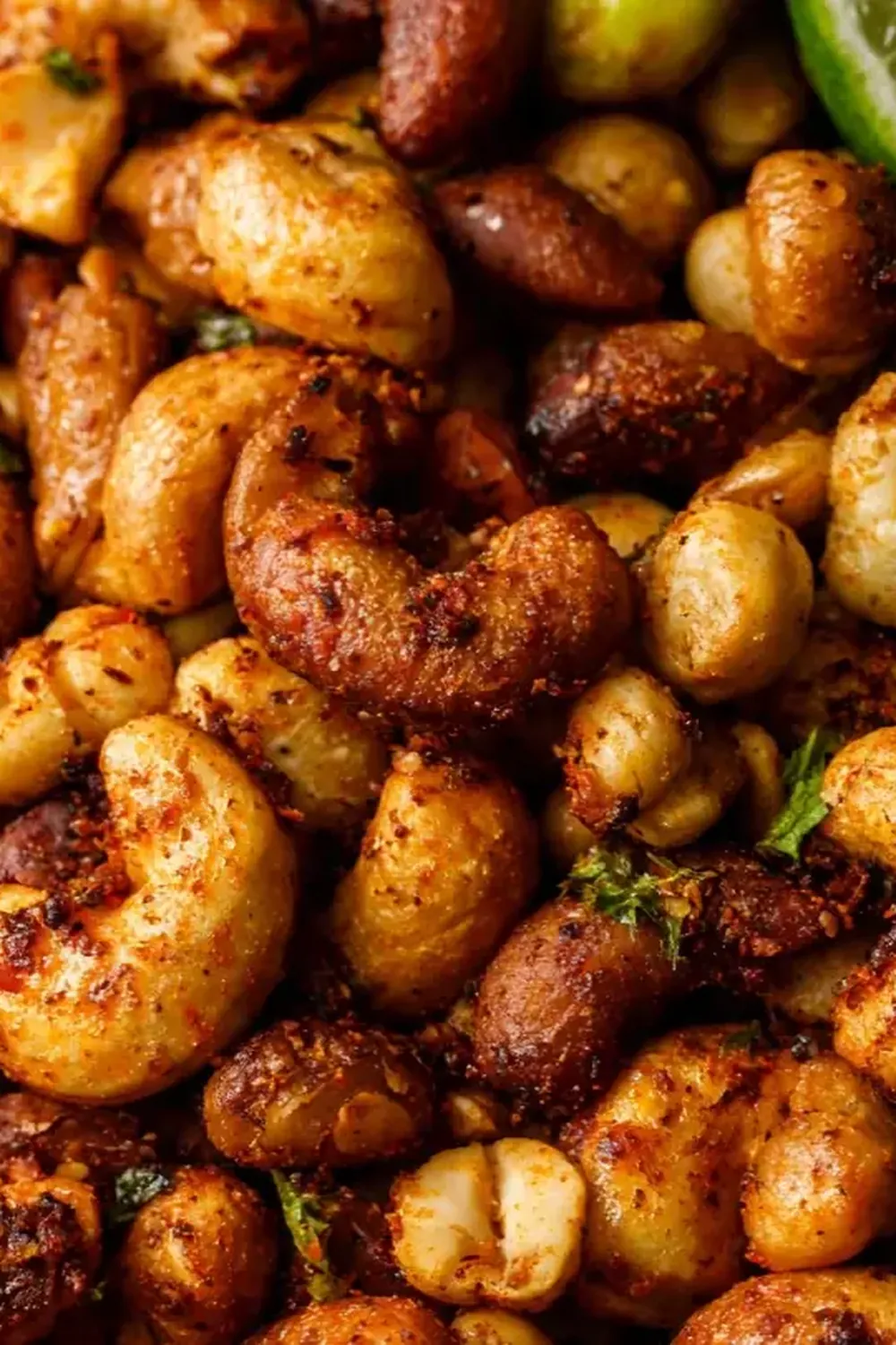 Spicy Chili Lime Roasted Nuts