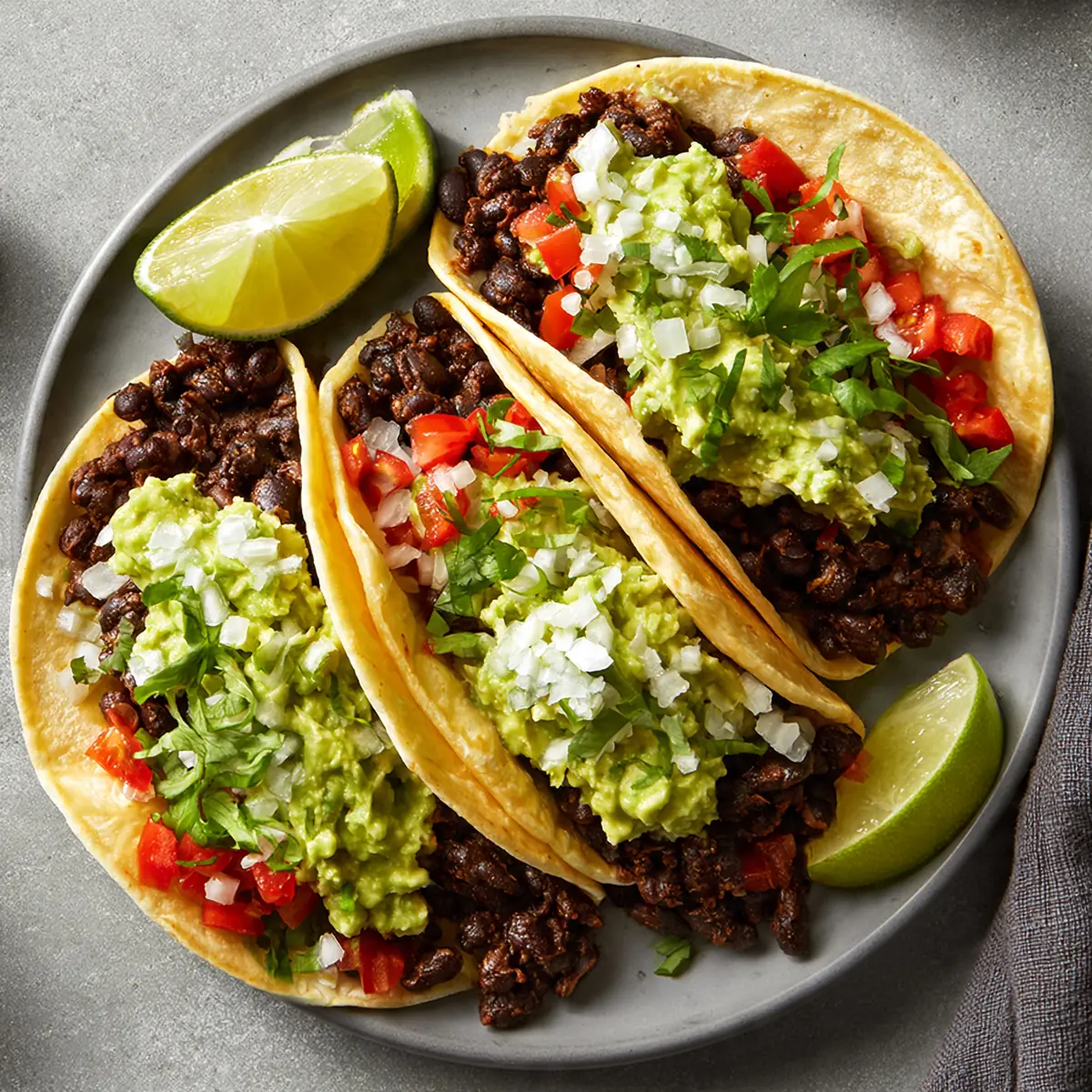 Spicy Chipotle Black Bean Tacos