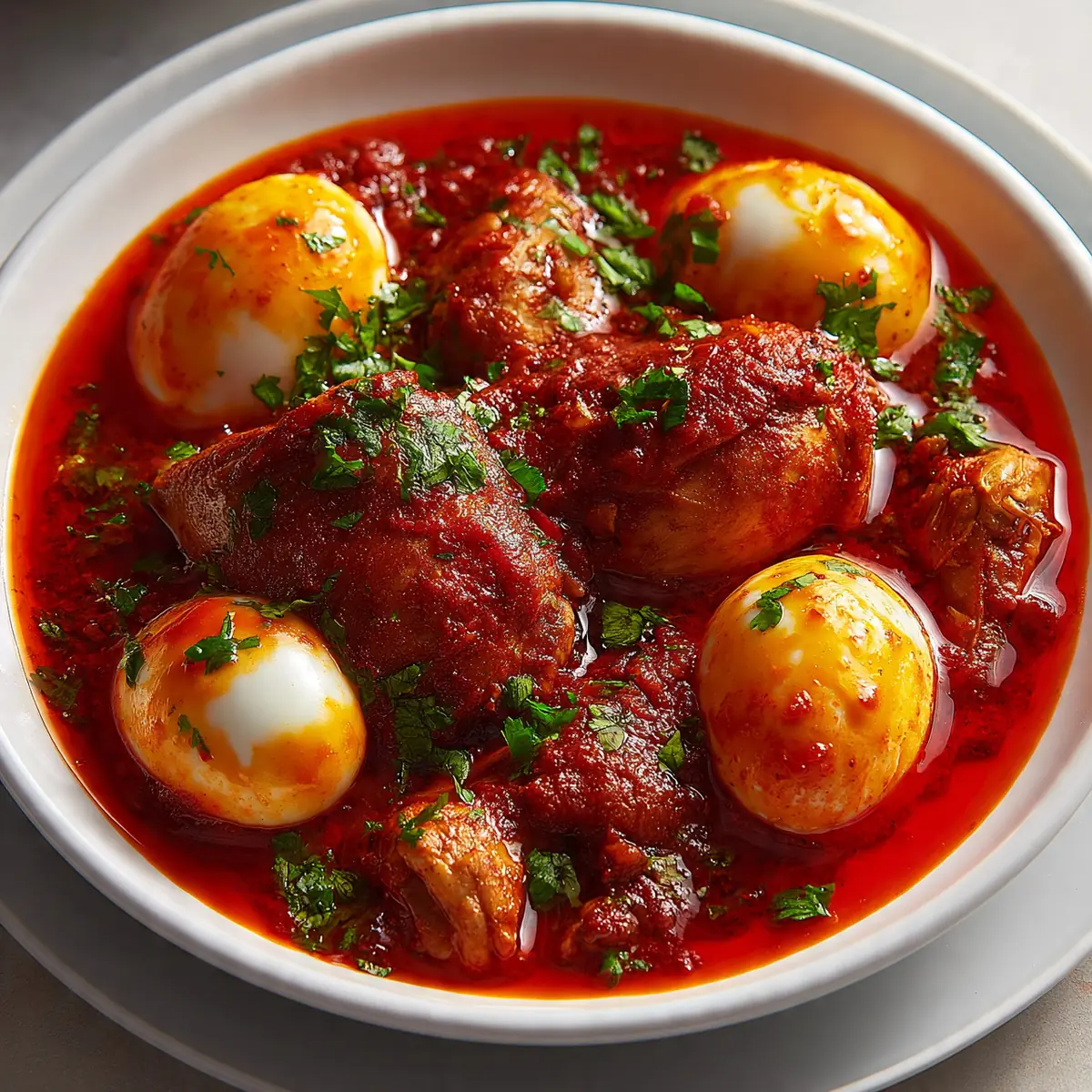 Spicy Ethiopian Berbere Chicken (Doro Wat Style)