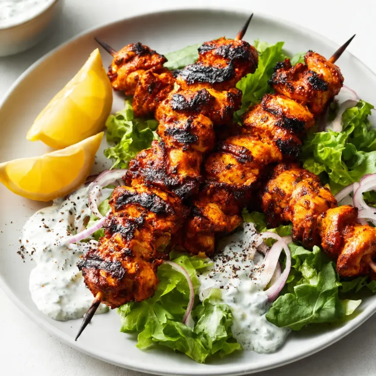 Spicy Harissa Grilled Chicken Skewers