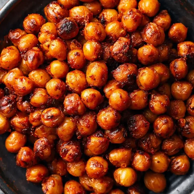 Spicy Harissa Roasted Chickpeas