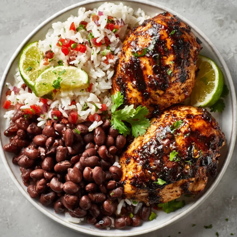 Spicy Jerk Chicken With Rice & Beans