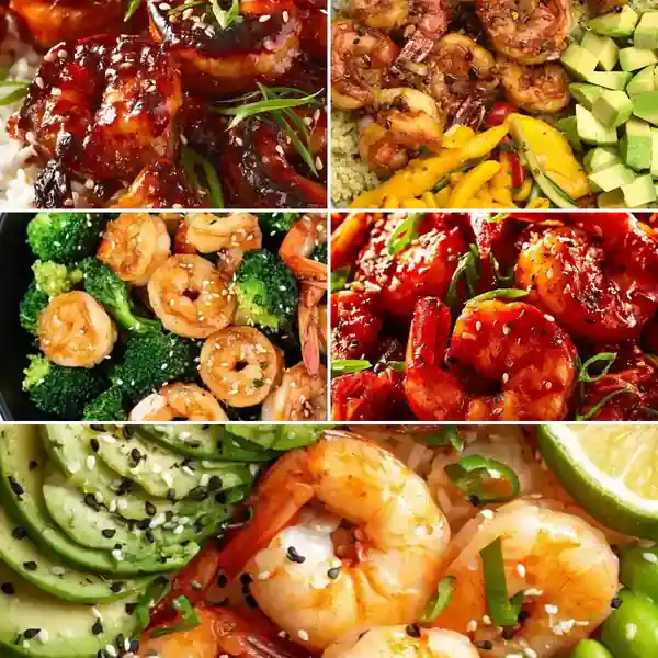 Spicy Korean Chili Shrimp Bowls