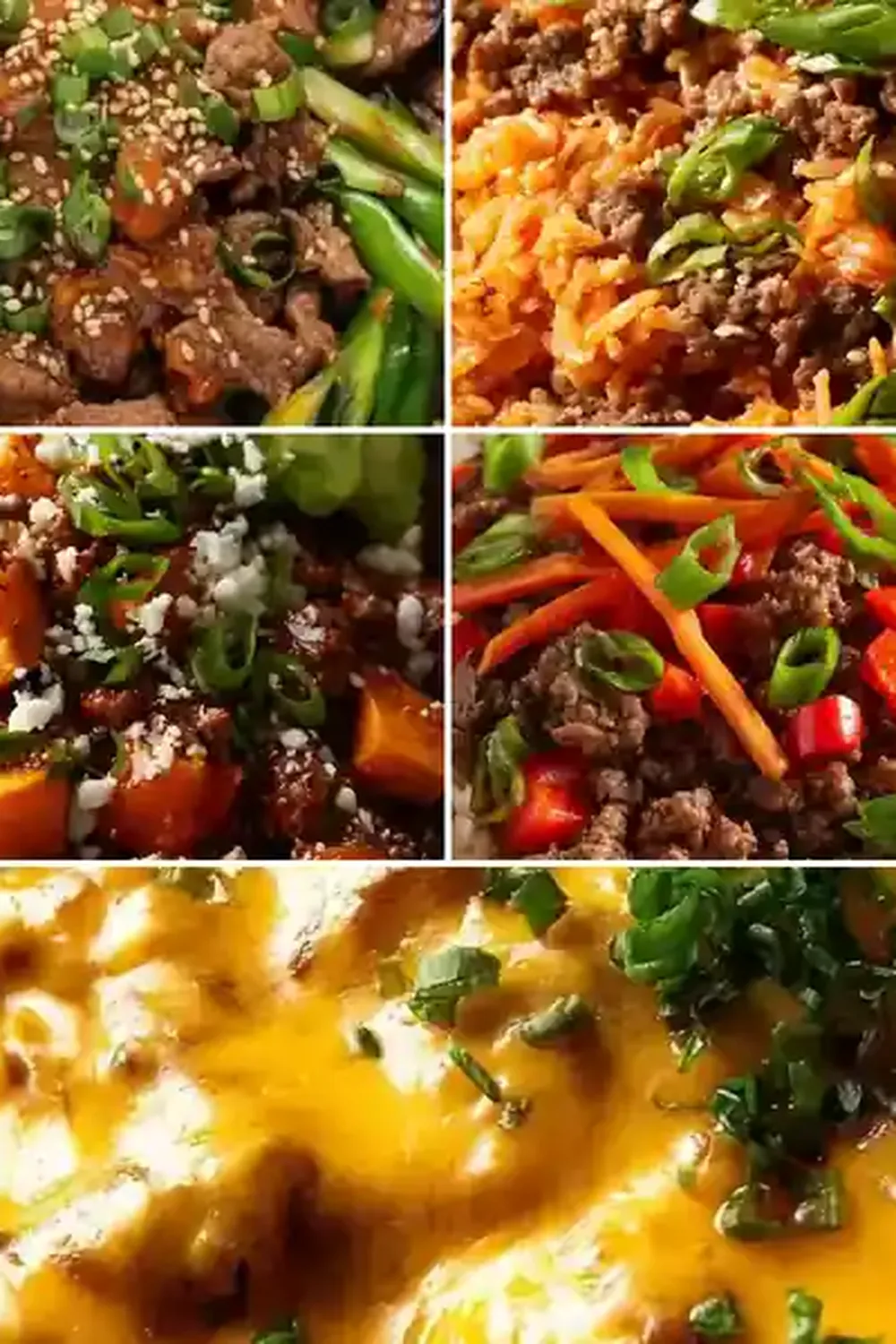 Spicy Korean Ground Beef Bowls