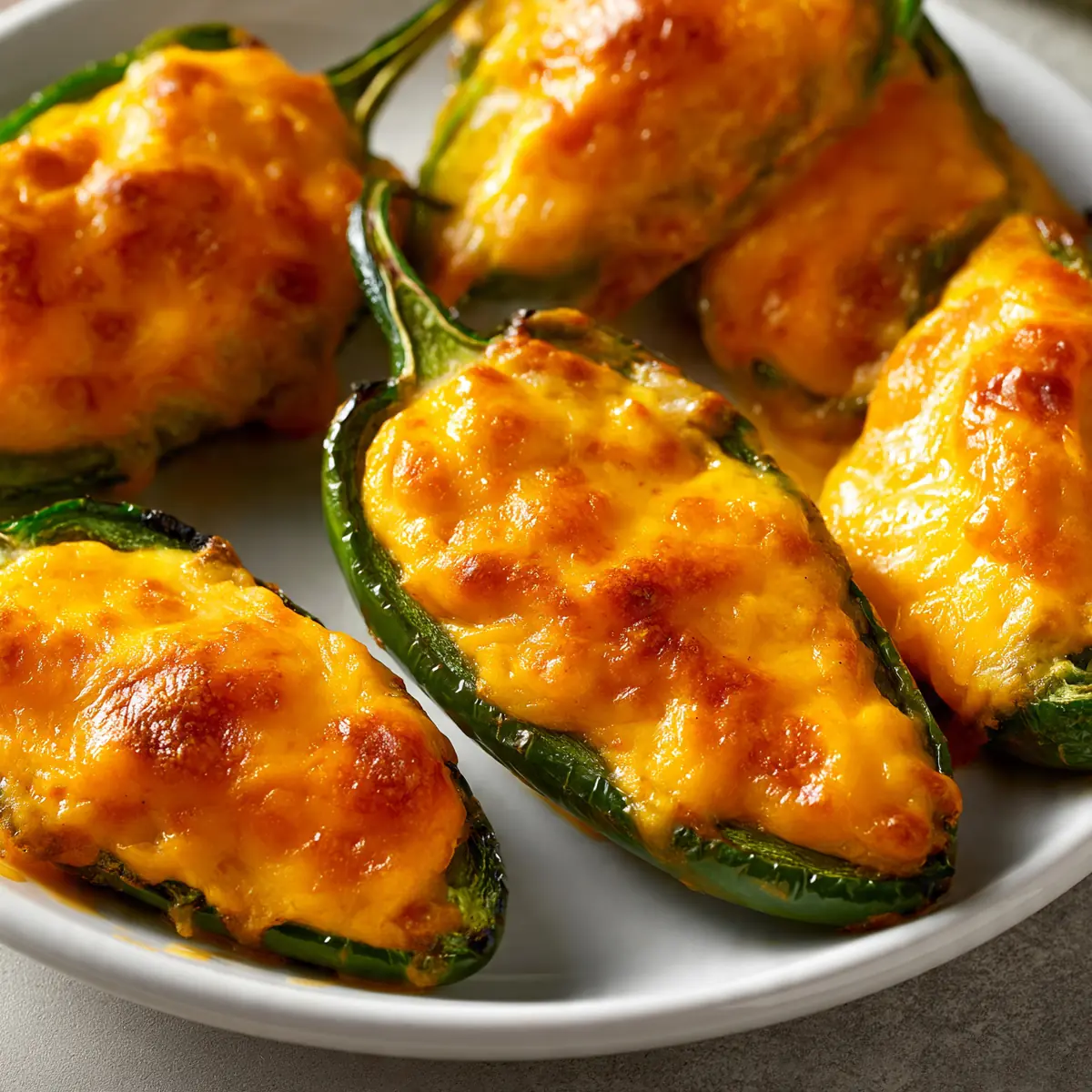 Spicy Nacho Cheese Stuffed Jalapeños