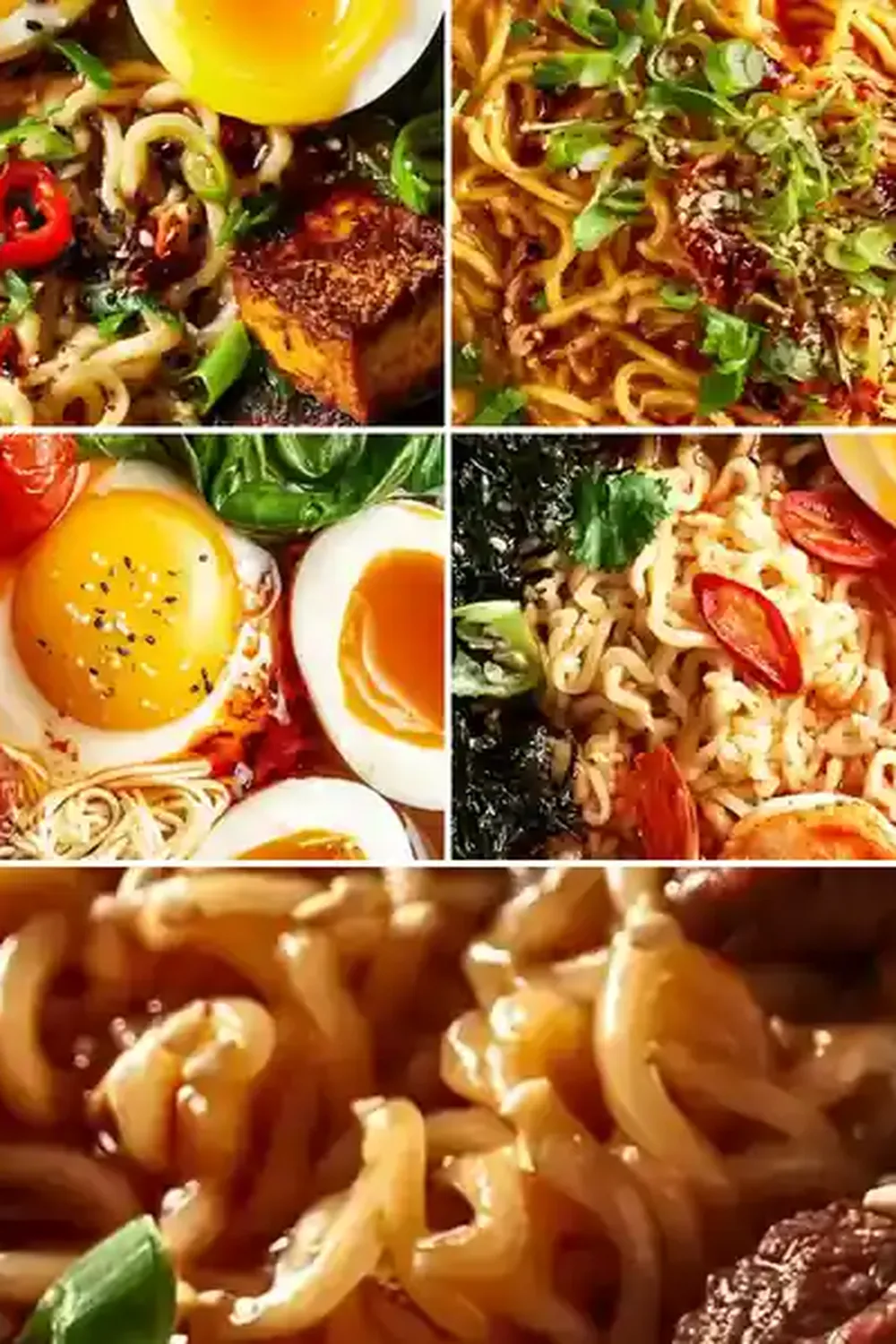 Spicy Ramen Bowls with Chili Oil