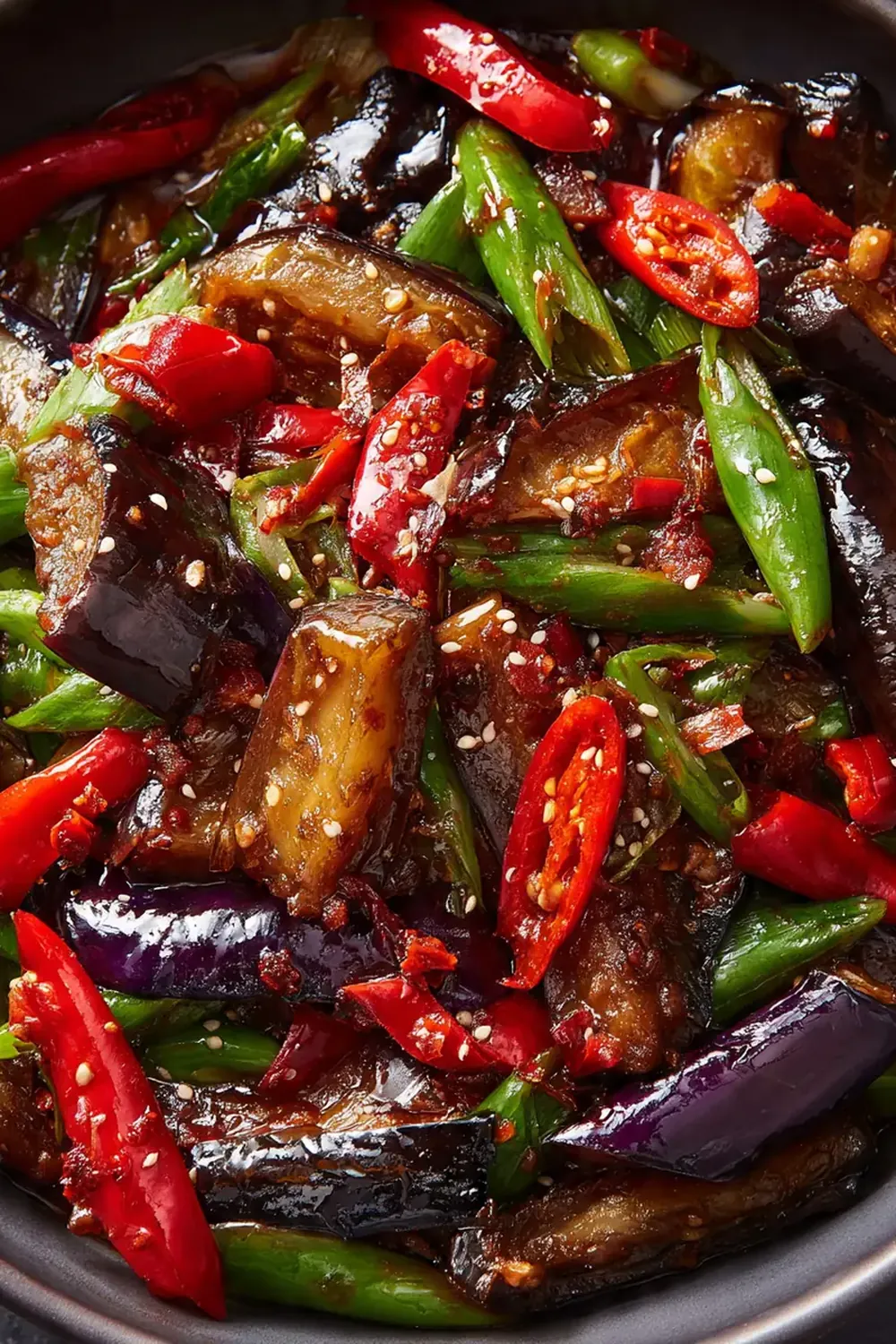 Spicy Szechuan Eggplant Stir-Fry