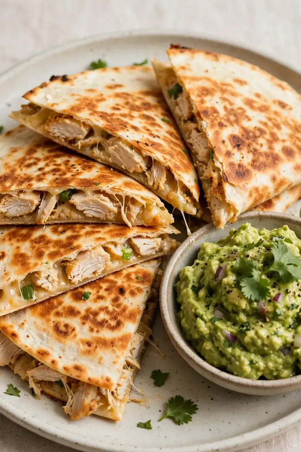 Chicken Quesadillas with Guacamole