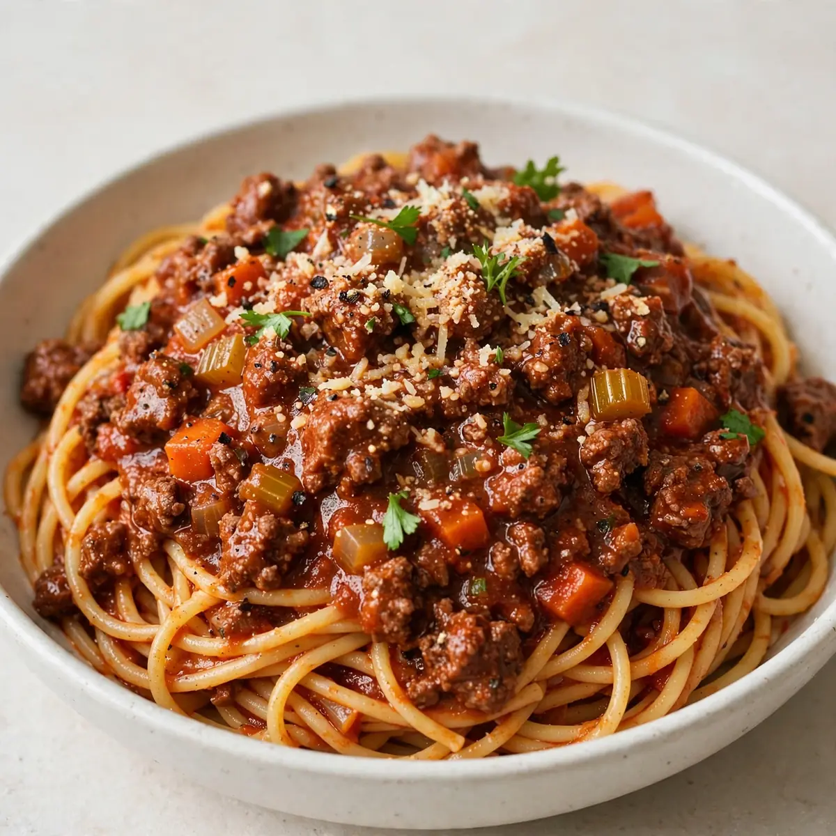 Classic Beef Bolognese Pasta