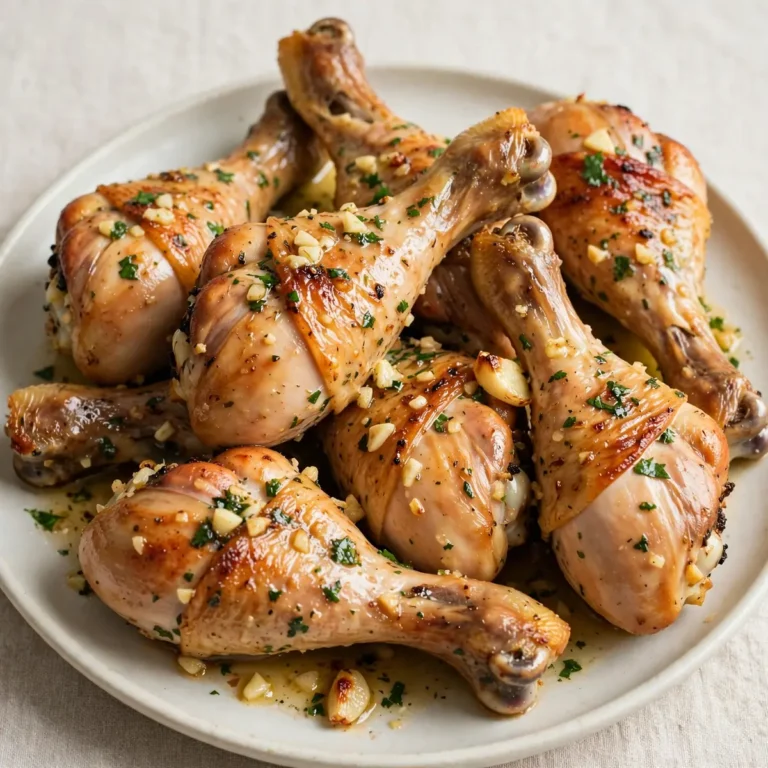 Garlic Butter Baked Chicken Legs