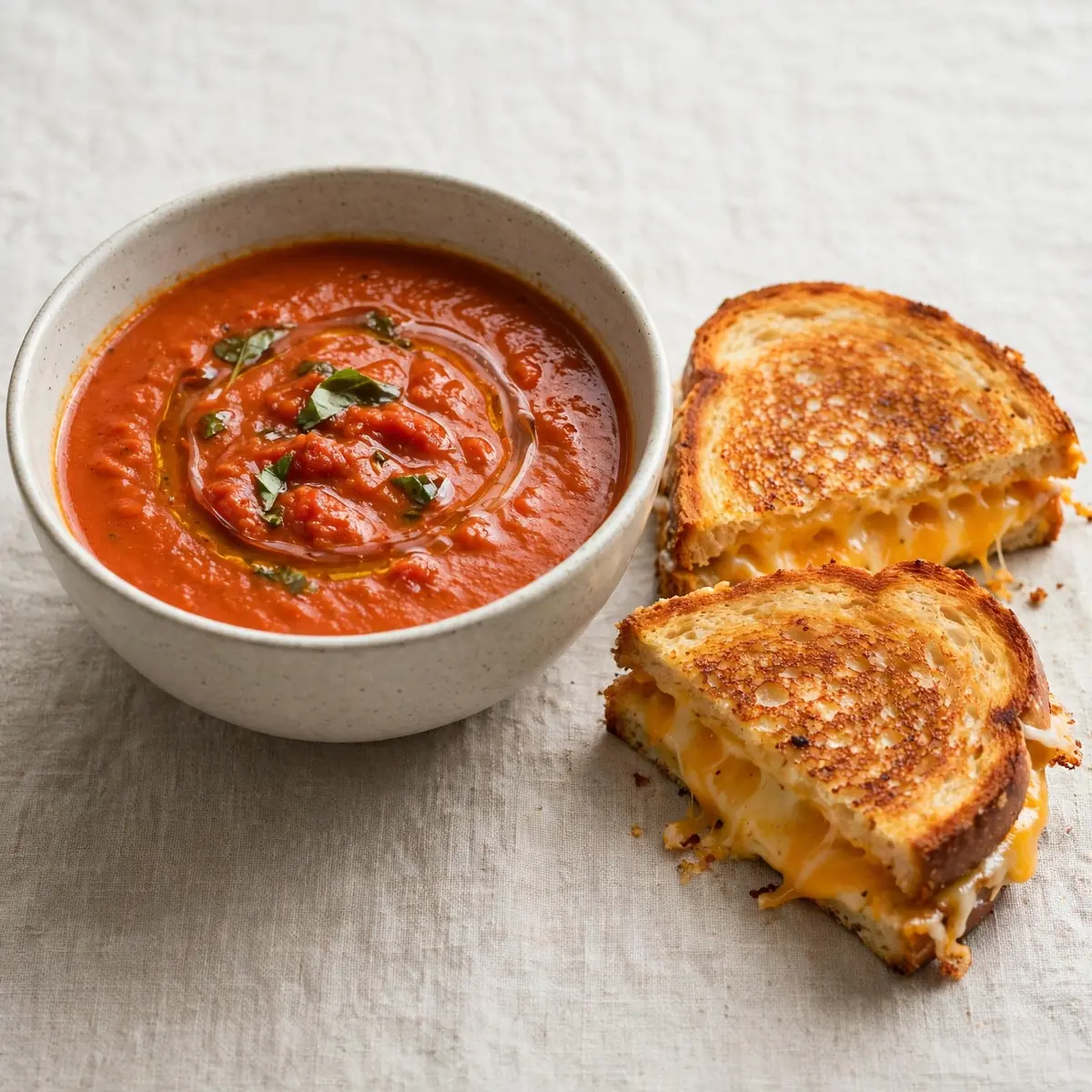 Grilled Cheese With Tomato Soup