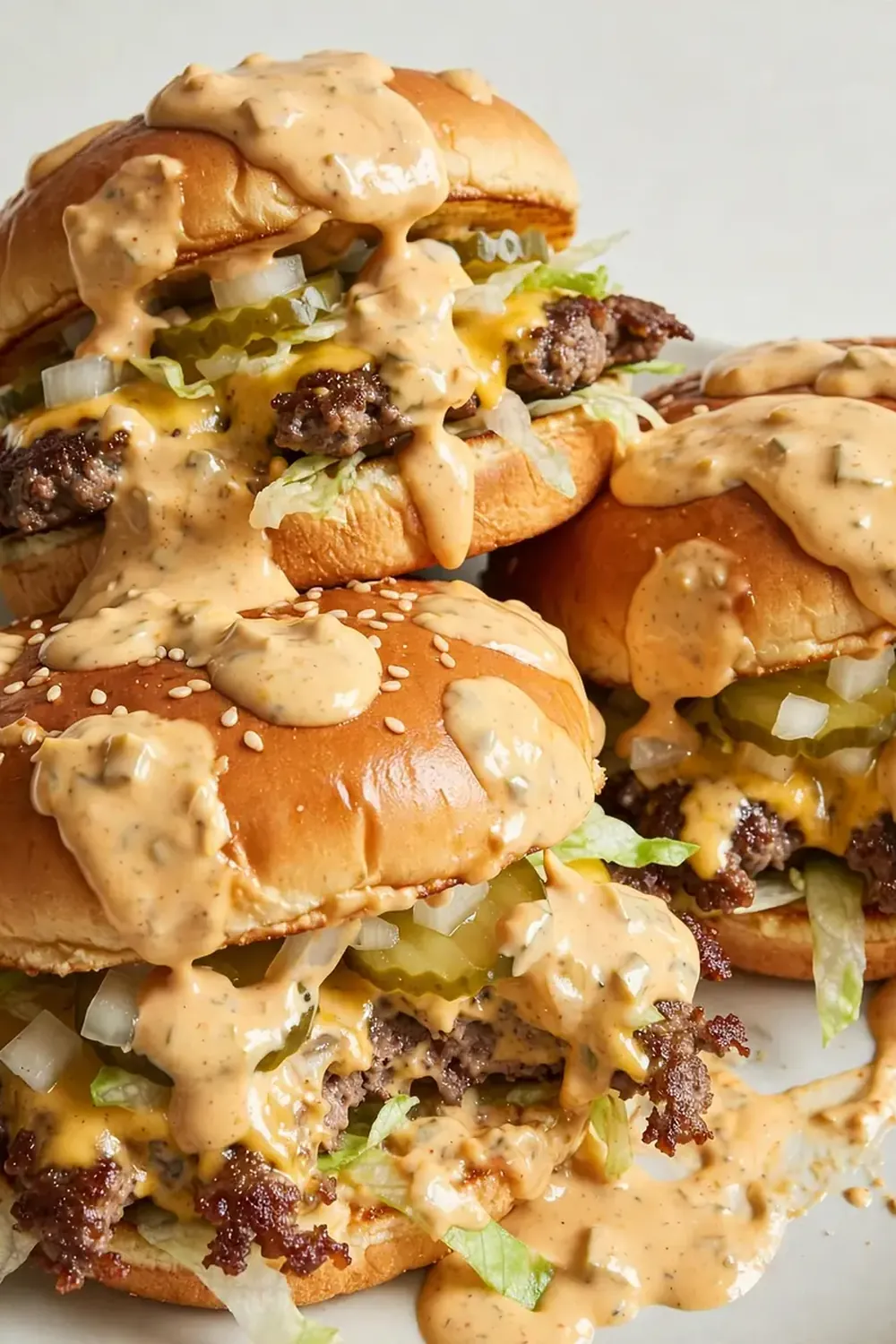 Juicy Smash Burgers with Special Sauce