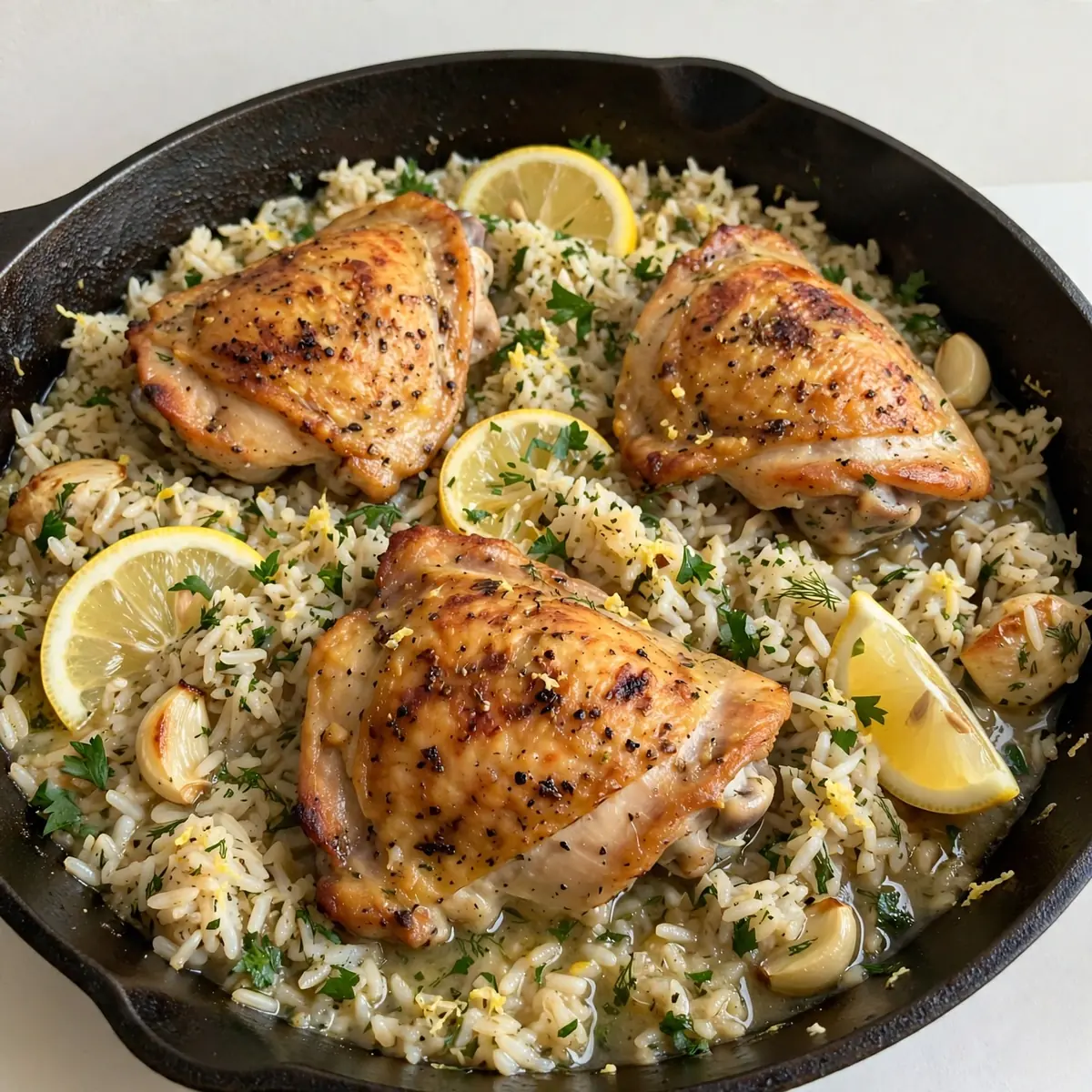 One-Pan Lemon Chicken And Rice