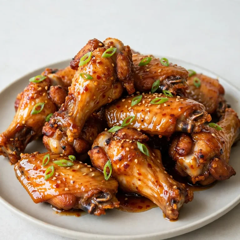Sticky Honey Sriracha Chicken Wings