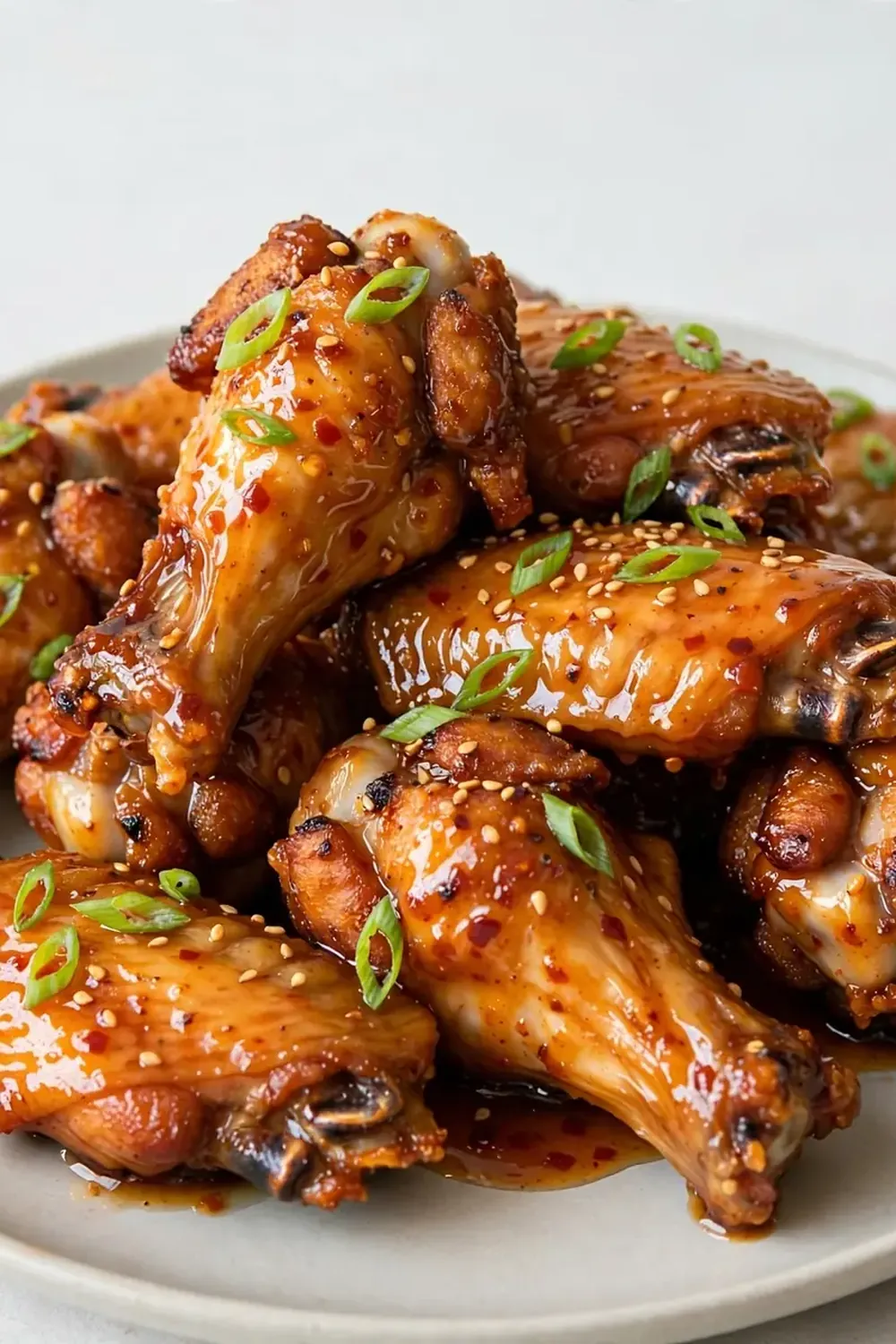 Sticky Honey Sriracha Chicken Wings